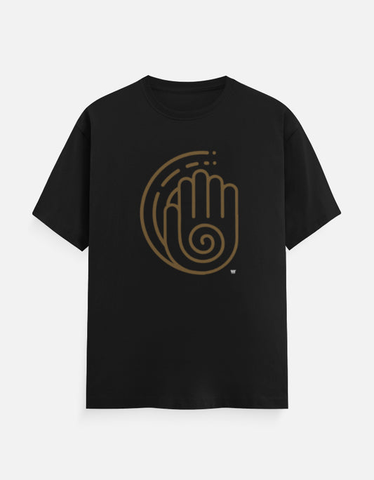 AHIMSA — Classic Cotton Crew T-Shirt black