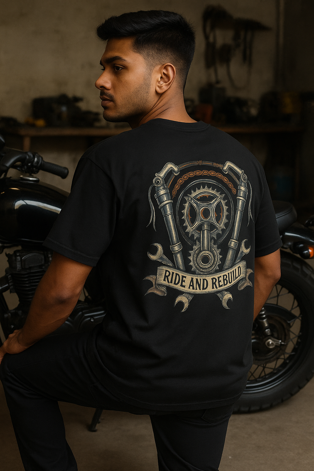 Born From Metal front print T-shirt