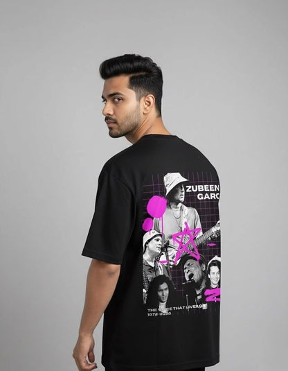 “Premium Oversized T-Shirt — Zubeen Garg Tribute Pop Art Limited Edition — We Tees Assam”