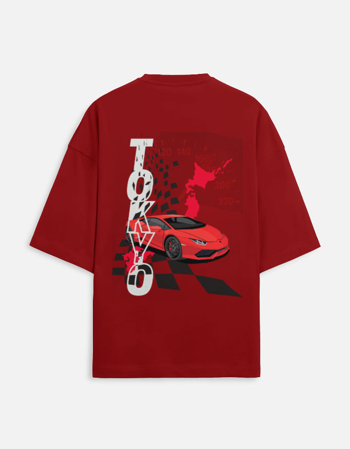 Color_Red Tokyo car Back