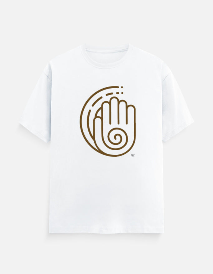 AHIMSA — Classic Cotton Crew T-Shirt white