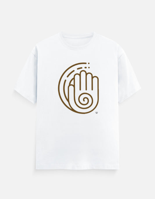 AHIMSA — Classic Cotton Crew T-Shirt white