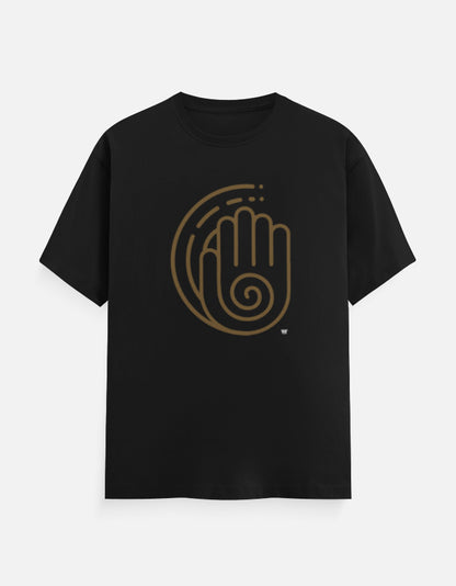 AHIMSA — Classic Cotton Crew T-Shirt black