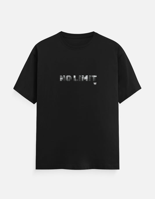 NO LIMIT — Classic Cotton Crew T-Shirt black