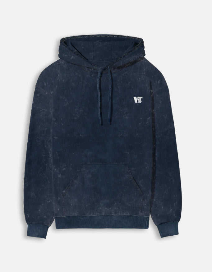 Color_NavyBlue Premium heavyweight acid washed cotton hoodie 