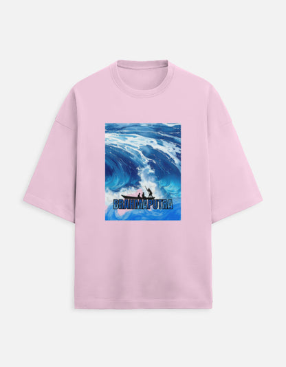 Color_LightBabyPink “WE TEES Brahmaputra Wave Rider – premium oversized cotton t-shirt with wave artwork”
