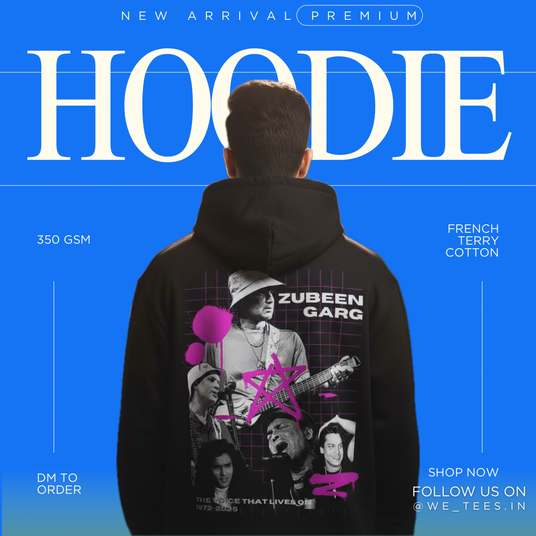 “Premium Oversized Hoodie — ZG Legacy Pop Art 350 GSM — We Tees Assam”
