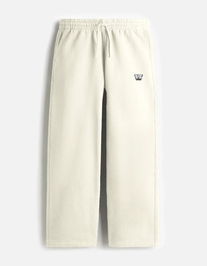 Color_OffWhite Embroidered Sweatpants Unisex